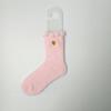 Autumn and Winter Thickened Coral Fleece Socks Women's Middle Tube Gold Love Warm Versatile Fleece Socks Home Sleep Floor Socks