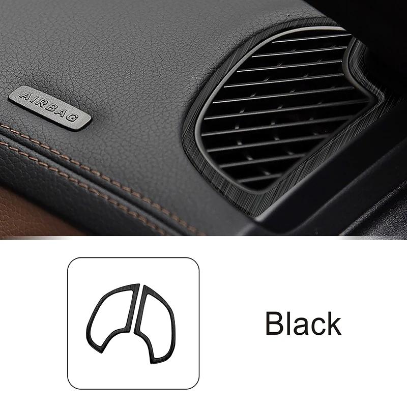 Dashboard Air Condition Vent Frame Sticker For Mercedes Benz S Class W222 2014- Carbon Pattern Trim Interior Car Accessories
