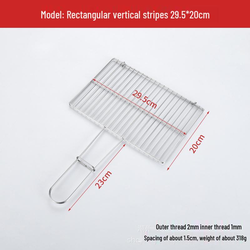 Stainless Steel BBQ Fish and Vegetable Grilling Clip