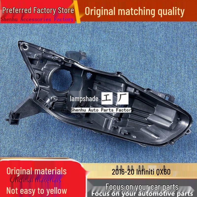 

Infiniti QX60 2016-2020 Headlight Rear & Front Base Cover in Black Passenger s Side Front