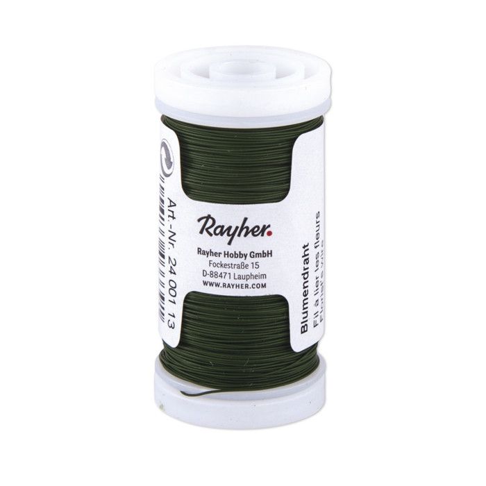 Floral Wire, Dark Green, 0.30mm Ø, 100 M Spool, 1 Spool