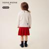 Teenie Weenie Kids' Embroidered Collared Wool Blend Sweater