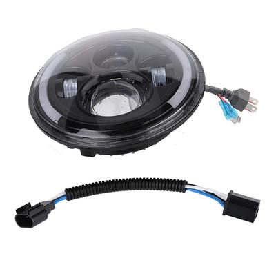 Faro redondo de 7 pulgadas de 150 W Luz LED Halo para Wrangler Motocicleta