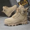 Ankle Boots Offer Man Tactical Boots Mens Shoes Men's Winter Hiking Shoes Safety Work Men Motorcycle Boot Snow High Top Sneakers