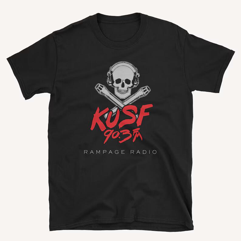 New Kusf 90.3 Fm Radio Rock Station Logo Unisex T-Shirt Funny Tee Usa Size S-5Xl