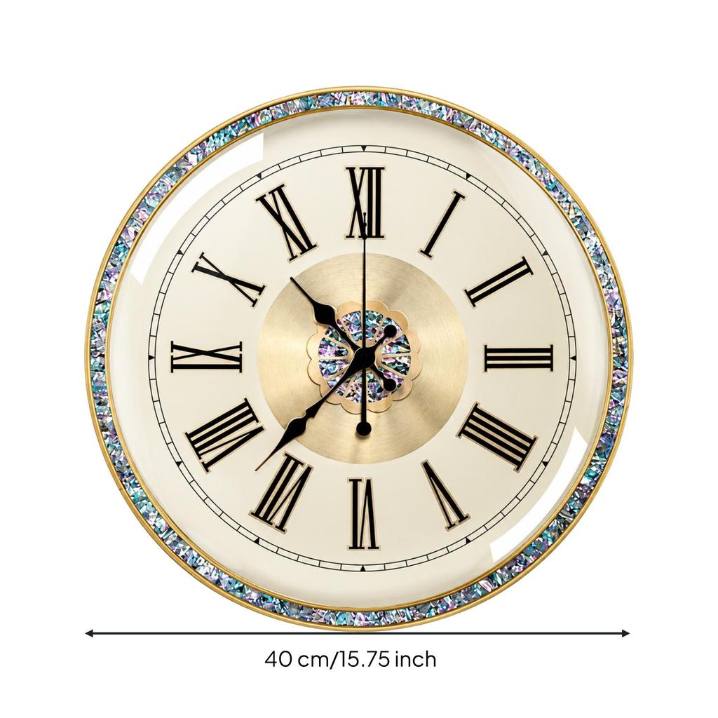 Decorative Wall Clock with Roman Numerals Large for Office, Entryway