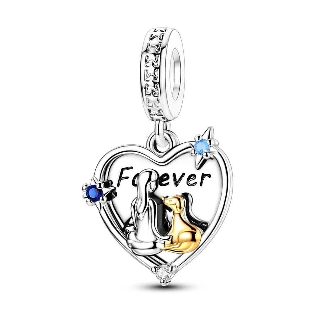 Authentic copper Charm Bead Charms Heart Chameleon Sheep Bead Charms Pendants Compatible With Bracelets Making Fahsion Jewellery
