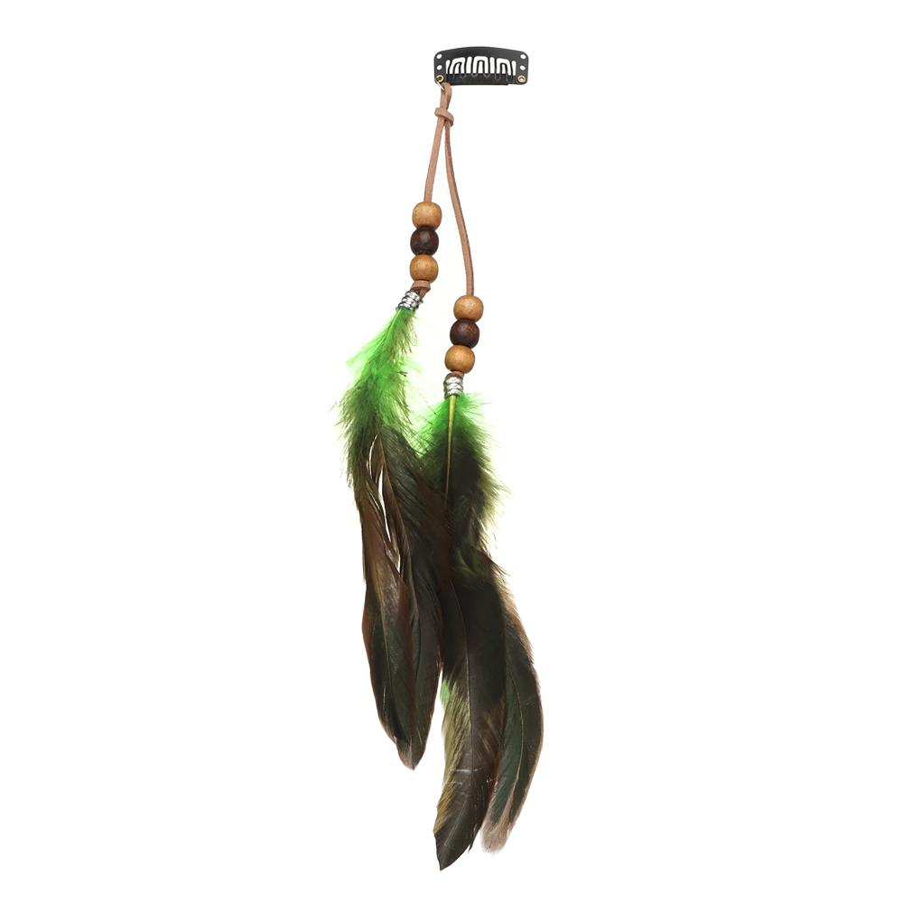 Fashion Extensions Handmade Indian Hippie Headpieces Headband Headwear Novelty Hairclips Feather Hair Rope
