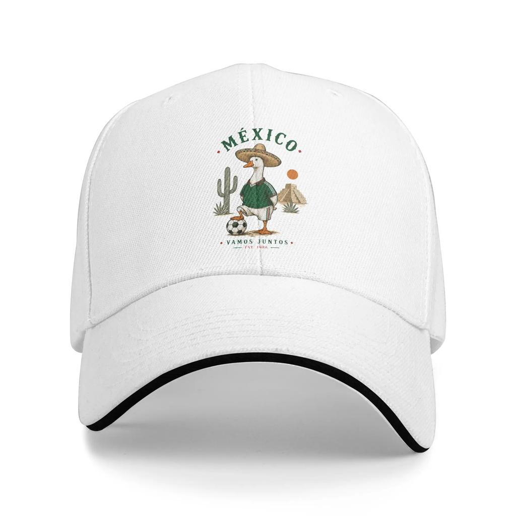 Mexico Heart with Mexican Flag Baseball Cap Hip Hop Sandwich Cap for Unisex Women Breathable Sun Cap Sport
