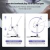 Otáčanie o 360° Celokovová zliatina hliníka Držiak mobilného telefónu Univerzálna konzola Skladací dizajn s dvojitým hriadeľom Stabilný proti pádu pre iPhone / iPad