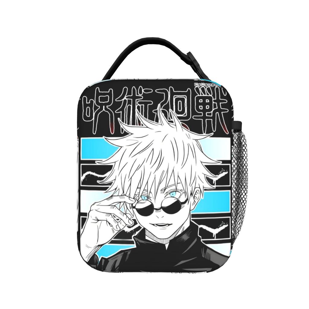 Choso Anime Manga Insulated Lunch Bag Portable Jujutsus Kaisens Anime Meal Container Thermal Bag Lunch Box Tote Men Women