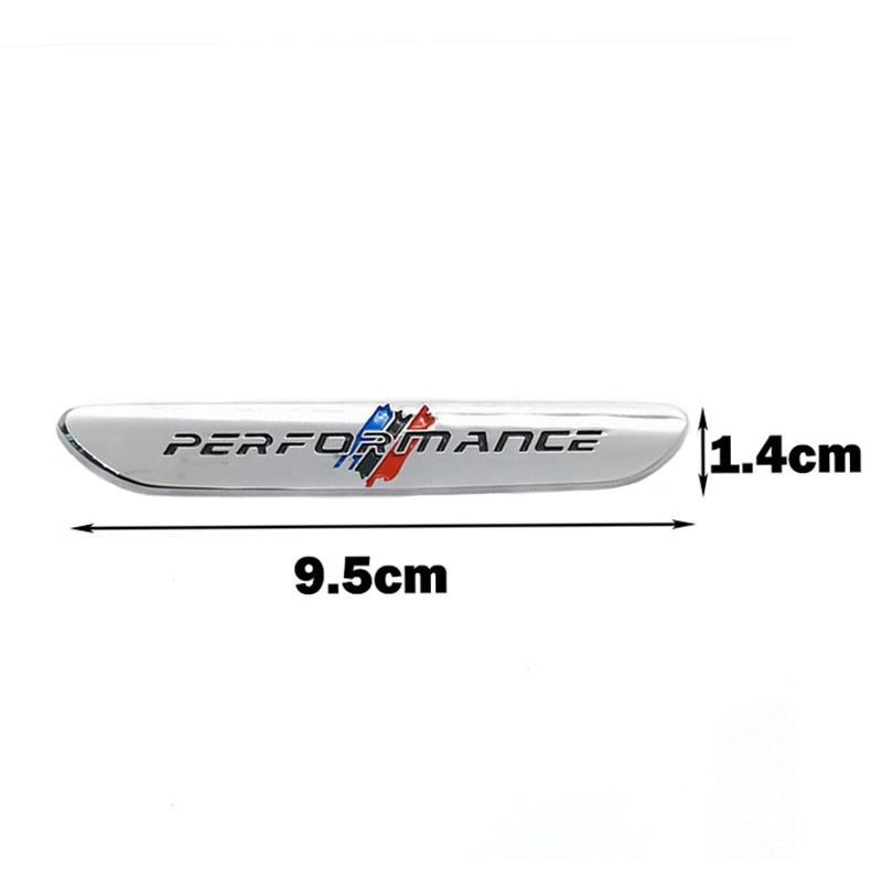 2 Stück 3D Metall Performance Logo Emblem Badge Autoaufkleber Zubehör Autowerkzeuge Geeignet für Alle Modelle Dekoration Autozubehör