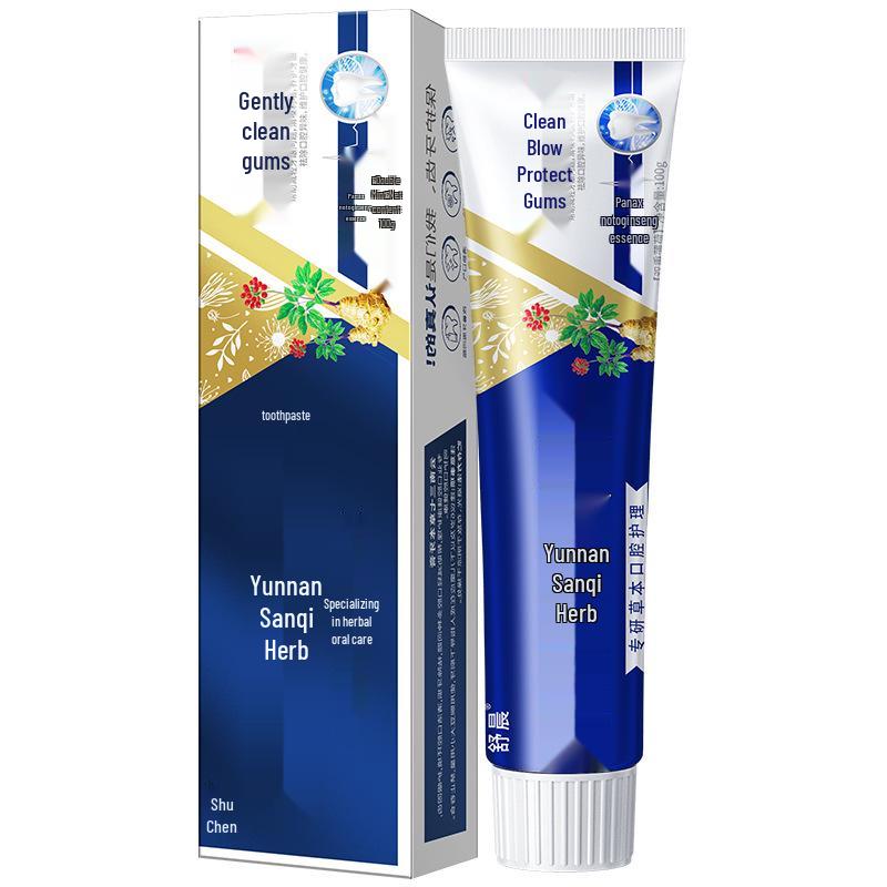 Yunnan Herbal Toothpaste with Sanqi & Baking Soda for Whitening and Fresh Breath