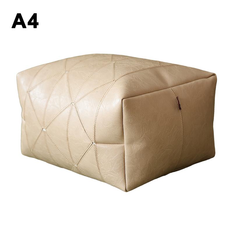 Bestickter Handwerks Quadratischer Kissenbezug Marokkanisches Leder Meditationskissen Futon Ungefüllt Nordischer Stil Zuhause Boden Tatami-Matte