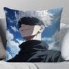 1Pc Satoru Gojo Anime Jujutsu Kaisen Pillow Case Square Pillow Bedroom Sofa Leisure Cushioncar Living Room Home Decoration 40X40