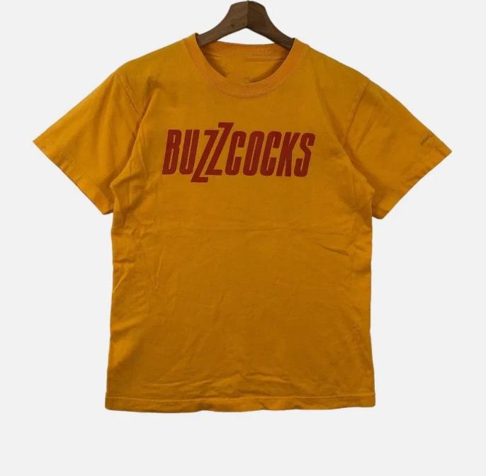 PUNK Rock BAND BUZZCOCKS yellow color full size T-shirt S