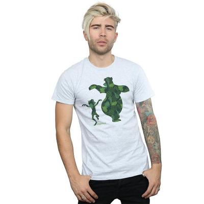 Jungle Book Herren-T-Shirt aus Baumwolle mit Mowgli- und Balu-Tanz