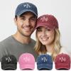 Vintage Couple Baseball Hats Washed Cotton Baseball Cap Fashion Sport Visors Cap