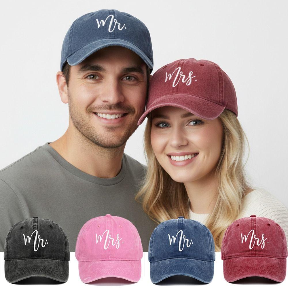 Adjustable Couple Baseball Hats Vintage Baseball Cap Fashion Outdoor Sunscreen Hats