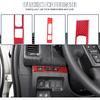Headlight Switch Button Frame Cover Trim Compatible with Nisan Frontier 2022-2024,Soft Carbon Fiber Center Console Head Light Lamp Control Switch