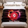FC Twente Printed Flannel Blanket Custom Name Text Soft Warm Throw For Bedroom Holiday Gift