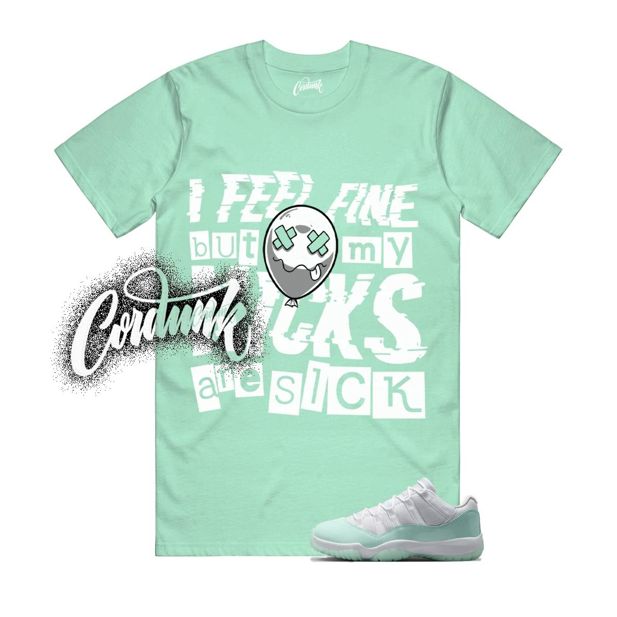 

11 Igloo White Mint Green T Shirt Match SICK S