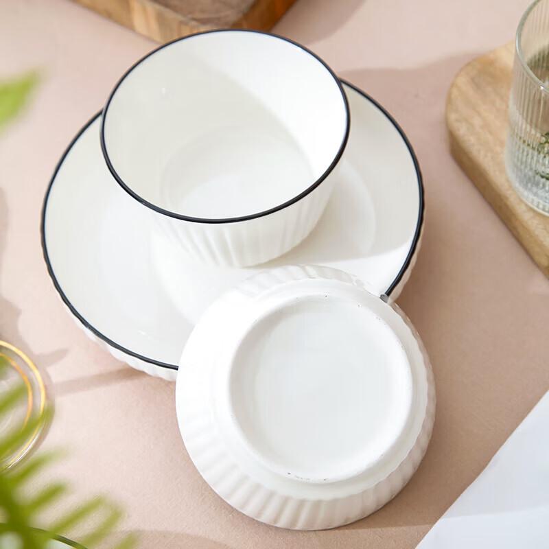 Underglaze Ceramic Dinnerware Set for Two
