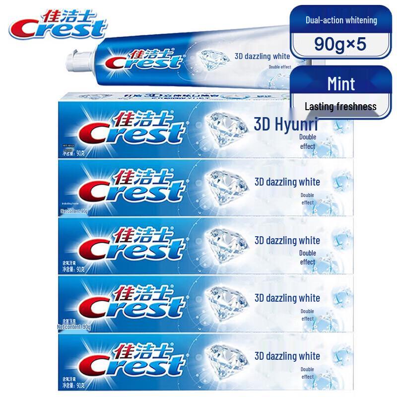 

Crest 3D White Dual Action Whitening Fluoride Toothpaste