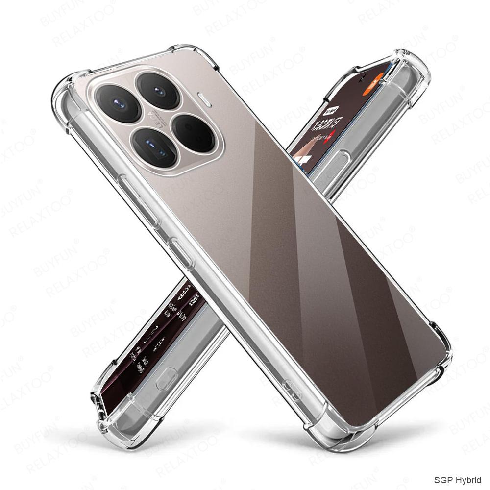 

Для Xiaomi Mi 15T Pro Чохол Протипожовтілий Прозорий М яка Задня Ударостійка Кришка Xiaomi15T Xiaomi15TPro 15 T 15TPro 5G Прозорий Фунда 15TPro 5G прозорий