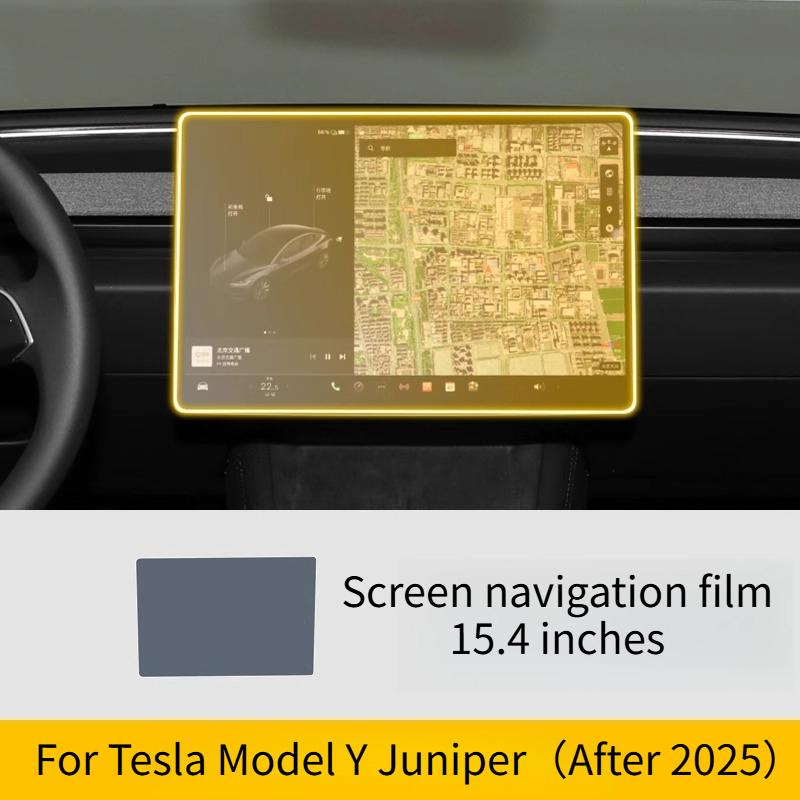 TPU Interior Protective Film for Tesla Model Y Juniper Juniper 2025 2026 Navigation Screen Anti-Scratch Sticker Car Accessories