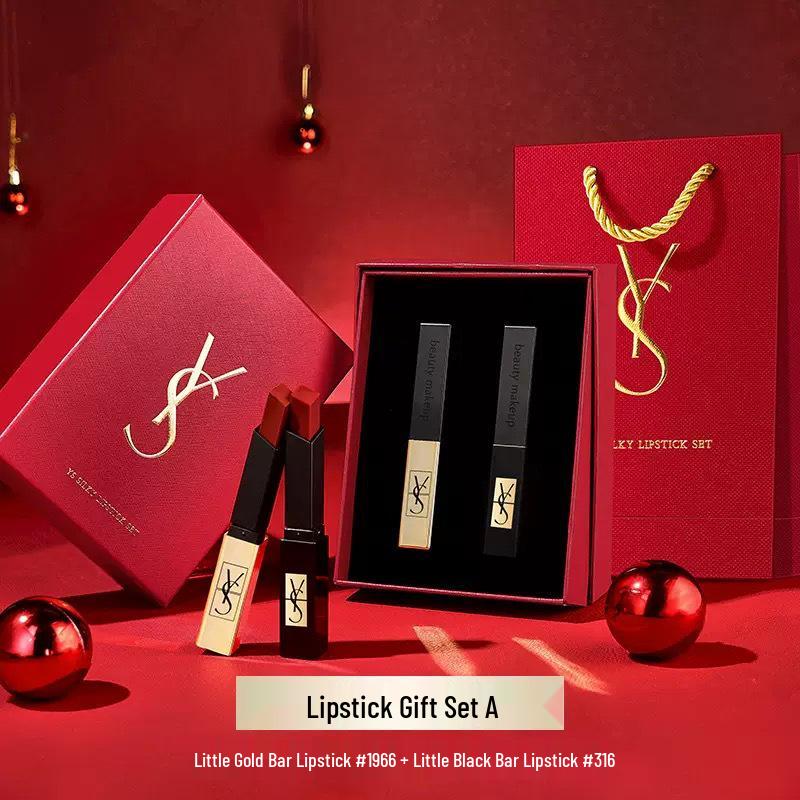 YS Lippenstift & Cushion Zweiteiliges Geschenkset: Valentinstag-, Geburtstags- oder Make-up-Überraschung für Freundin oder Ehefrau