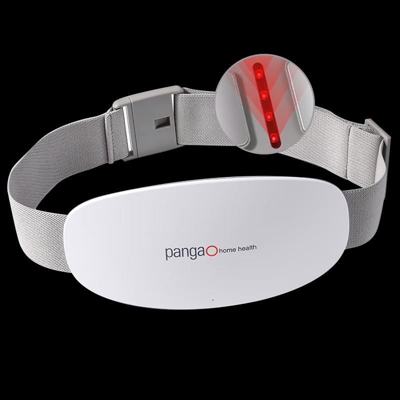 PANGAO Rechargeable Pulse & Red Light Heat Waist Massager