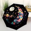 1pc Cartoon Pattern Umbrella with Plastic Handle,Suitable for All Seasons Home Travel Outdoor Umbrella