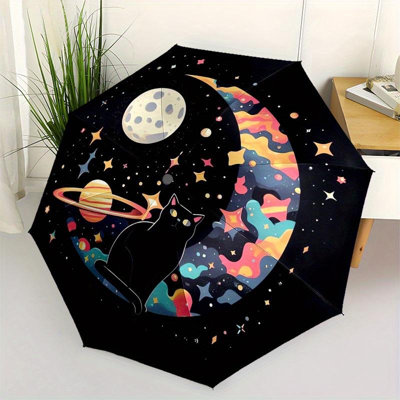 

1pc Cartoon Pattern Umbrella with Plastic Handle,Suitable for All Seasons Home Travel Outdoor Umbrella