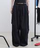 Nigaennikol Volume Tuck Wide Pants_Black