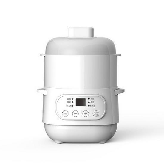 

Мини электрическая кастрюля Bird s Nest: Водонепроницаемая керамическая кастрюля для тушения, компактный бытовой прибор, идеально подходит для приготовления полезных рагу, идеальный подарок. Steamer