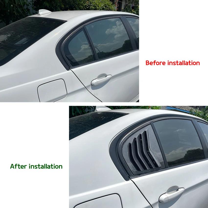 Applicable For to BMW 3 Series E90 320i 330i M3 2005-2011 Automotive Carbon Fiber Blinds Car Stickers Exterior Accessories