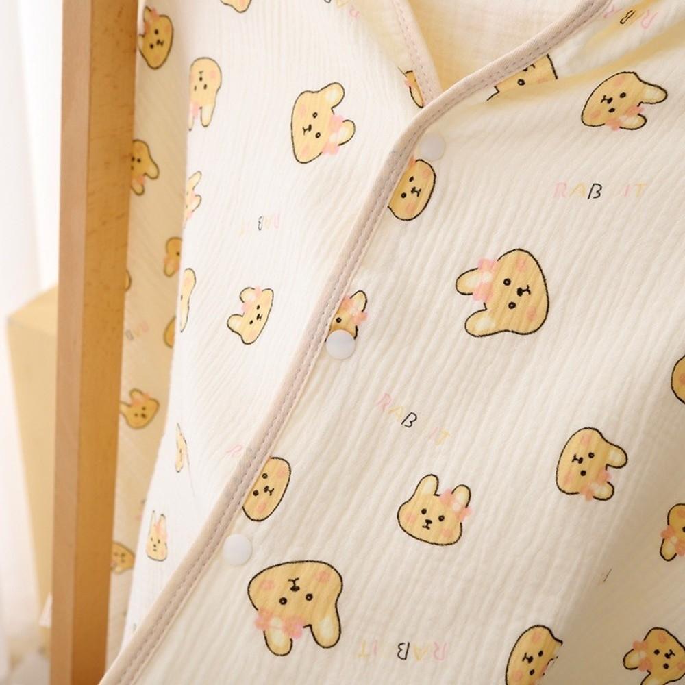 Bear Printed Pure Cotton Gauze Soft Texture Baby Swaddle Cloth Gauze Cover Blanket Children's Bath