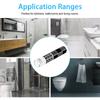 19pcs Grey Tile Wall Sticker 39.4x7.9in Self Adhesive Tile Film Home Wall Pastes  Indoor Wall