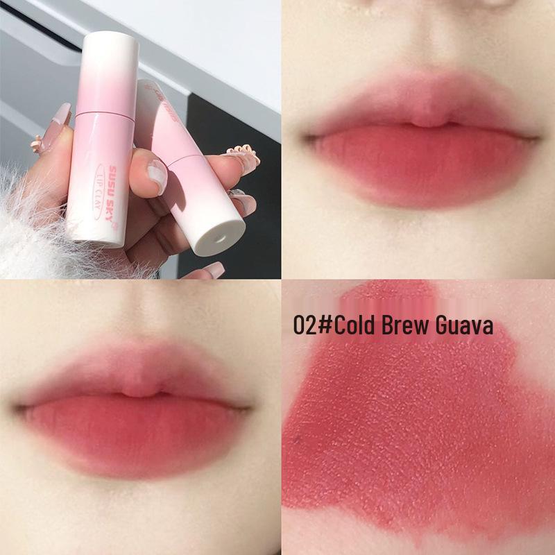 SUSU SKY Balloon Kitten Velvet Matte Lip Mud: Silky, Non-Drying, Complexion-Enhancing Formula.