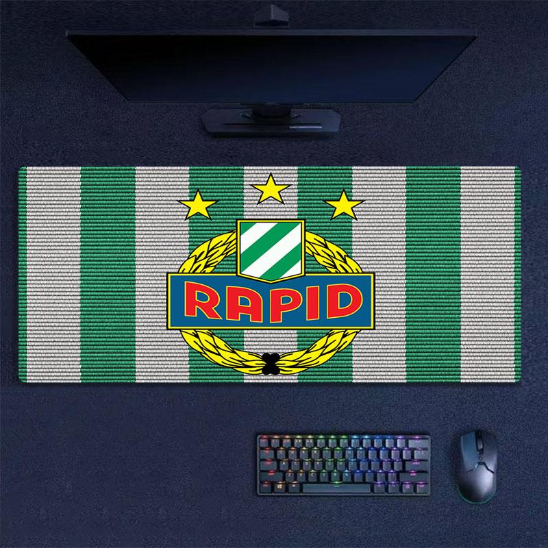 SK Rapid Wien Mouse Pad, Large Gaming Desk Mat, Non-slip XXL Mousepad for Laptop & Tablet, Mini PC Playmat with Stitched Edges