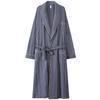 Nightgown Men'S Pajamas Men'S Bathrobes Spring And Autumn Autumn Cotton Long-Sleeved Loungewear Cotton Long-Size Bathrobe