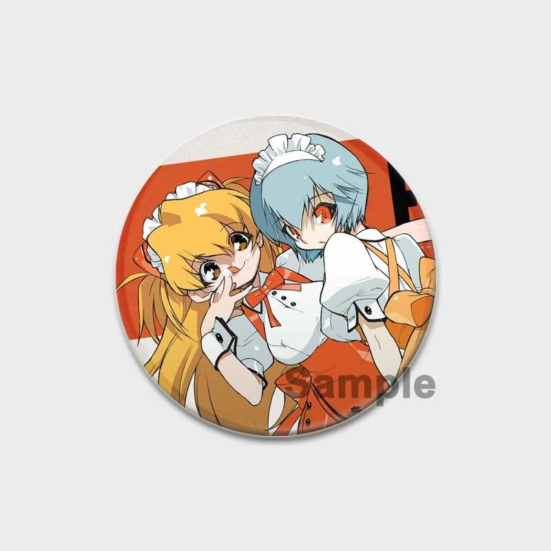 58MM Classic Anime EVA Brooch Cartoon Lapel Pins Accessories for Clothes Hat Backpack Decoration Cute 58mm Round Badges Pin Aesthetic