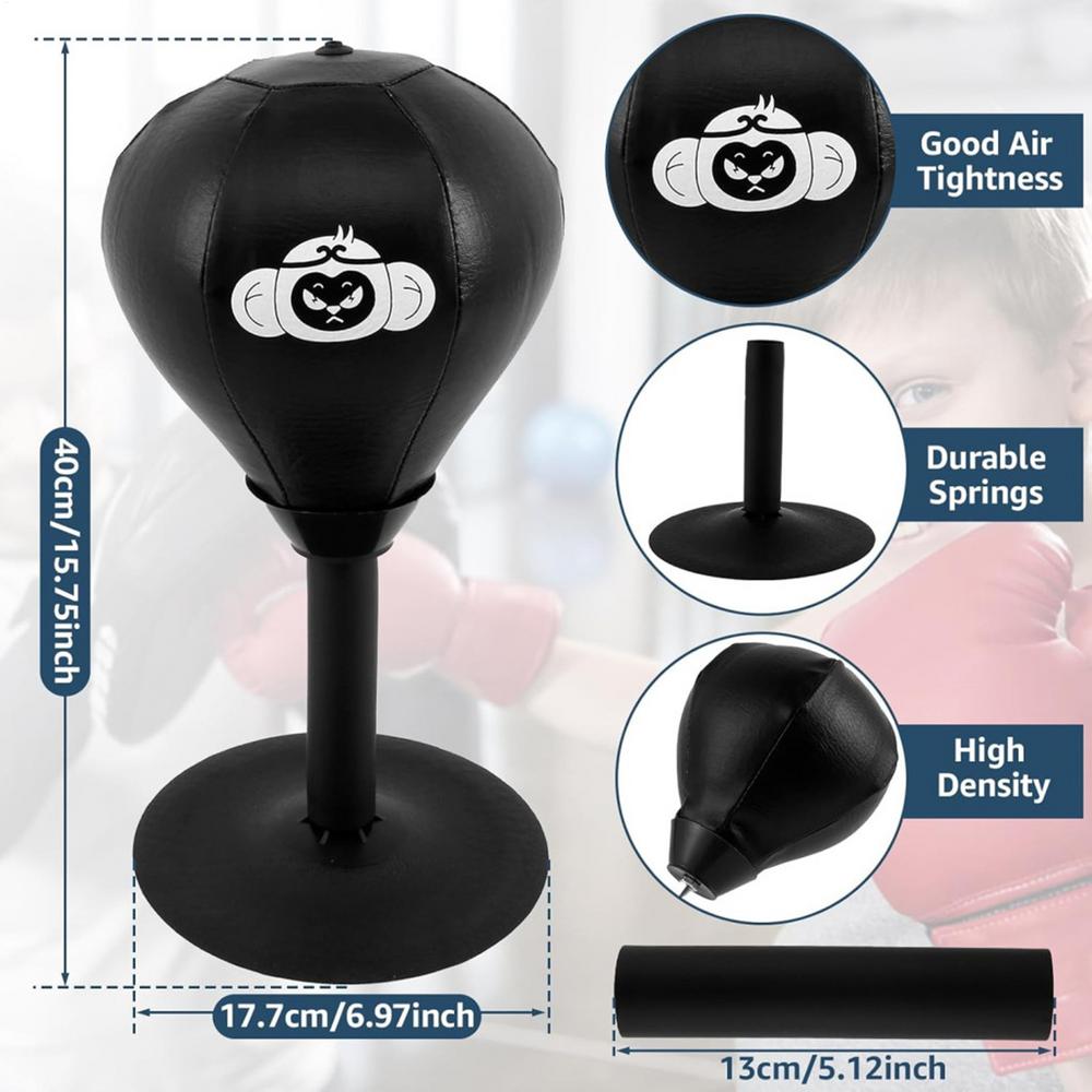 Desktop Punching Bag Table Boxing Punch Ball Strong Suction Boxing Bag Speed Balls Kids Adults Stress Relief Toys Sports Equipme