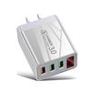 30W Quick Charge 3.0 LED Display 3 Ports USB Phone Charger Fast Charging For iPhone 12 Pro Samsung S20 Chargers EU Wall Adapter