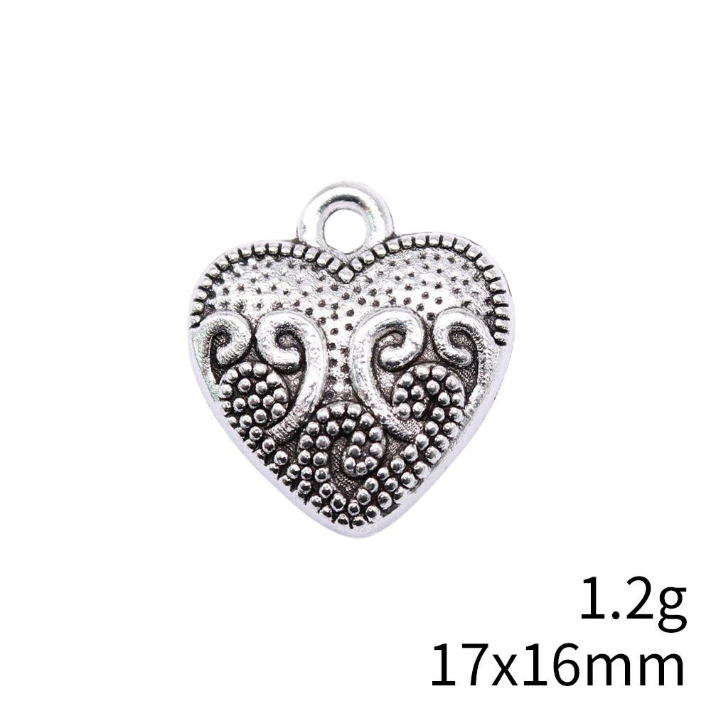 Back To School Charms Bulk Peach Heart Love Charms Pendant Women's Clothing Pendant