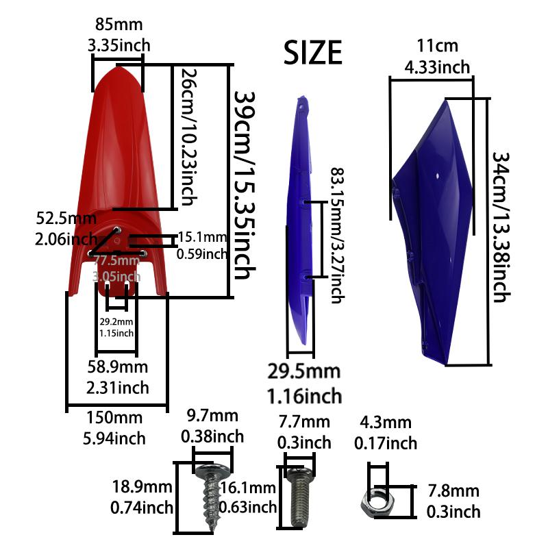 LINGQI RACING Motorcycle Rear Wheel Fender With Seat Cushion Side Panel For Light Bee X S    Reift Parts