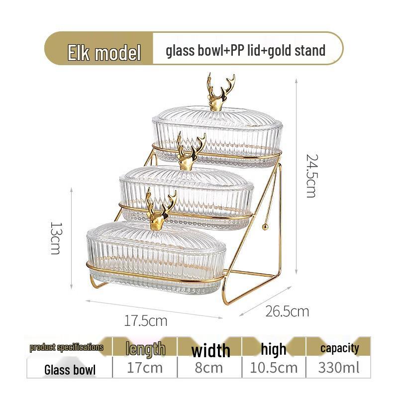 Farfurie de Servire Divizată pentru Fructe și Gustări Stil Nou pentru Living