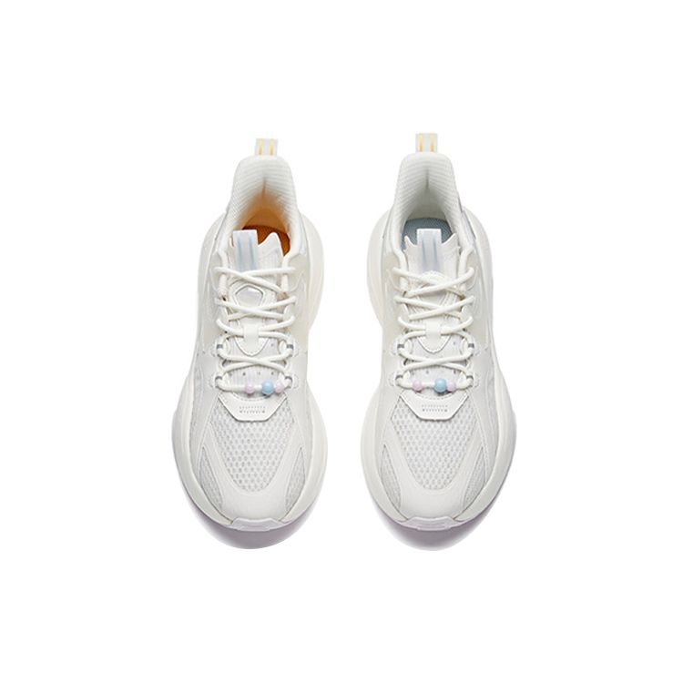 Anta C37 Series Thick Sole Fabric Synthetic Leather Non-Slip Shock Absorbing Wear-Resistant Lightweight Low-Top Running Shoes 922128082-3