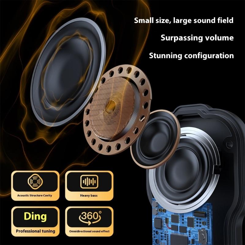 Wearable Bluetooth-compatible Speaker Clip On Mini Portable Speaker Waterproof Microphone for Music Call Speaker